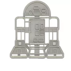 CORTADOR DE GALLETAS FONDANT R2D2 STAR WARS