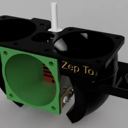 Creality CR-10S dual 40mm part cooler and 40mm Hot end fan for Stock Hot-End - ABL Version