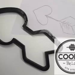 Cupid arrow cookie cutter