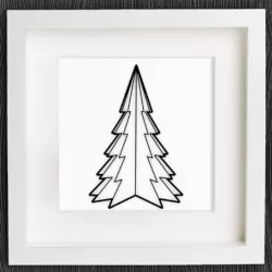 Customizable Origami Christmas Tree
