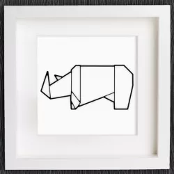 Customizable Origami Rhino