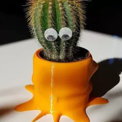 Cute Alien Cactus Planter Pot