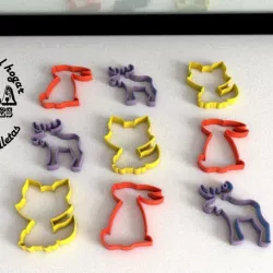CUTTING MOULD FOR ANIMAL CONTORTION BISCUITS