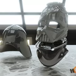 Darth Vader  - 3D Printable Reveal Helmet
