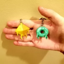Deca and Donu keychain