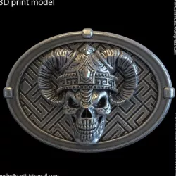 Demon skull vol4 belt buckle