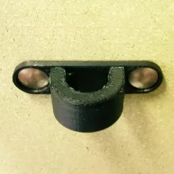 Desk mountable hinged cable holder