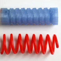 Device to produce PLA springs