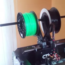 Double-quad spoolholder for CTC/flashforge/replicator WOOD shell models