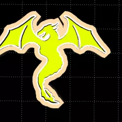 Dragon cookie cutter