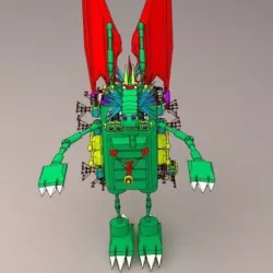 dragon robot, 3d dragon robot, 3d dragon, 3d cyborg, 3d dragon cyborg,