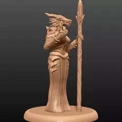 Dragonborn Enchantress - Tabletop Miniature