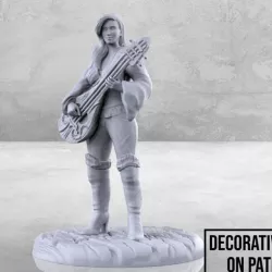 Female Bard with Lute