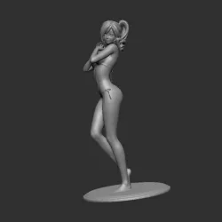 Female bikini model