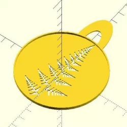 Fern leaf stencil