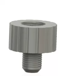 Fitting adapter with pipe thread DIN 1/2 to a hose 16 mm 3d print cnc