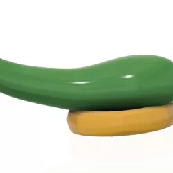 gift anal dildo and massage erection ring "green pepper" 3d print cnc