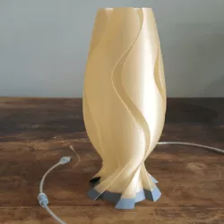 Golden Wave Lamp