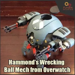 Hammond's Wrecking Ball Mech from Overwatch