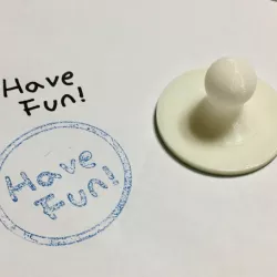 Have Fun Stamp ( Handwriting )