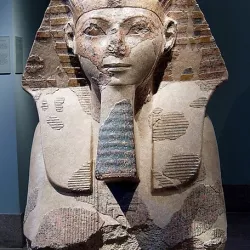 Head and Shoulders of a Sphinx of Hatshepsut