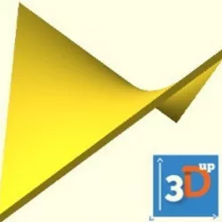 Hyperbolic paraboloid surface