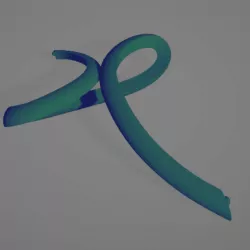 Infinity Swirl Silver- Diamond Cross