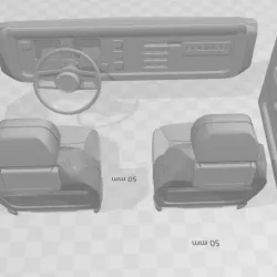Interior FORD BRONCO vintage 1/10
