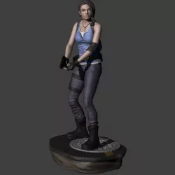 Jill Valentine Resident Evil 3 Remake with 2 bases