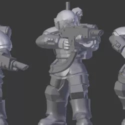 Kasrkin hellgun Squad x3