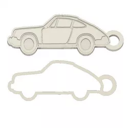 KEY RING PORSCHE 911 CLASSIC 2 PIECES