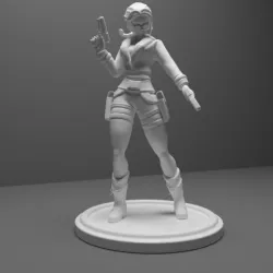Lara Croft Classic Character for Tomb Raider 3D Print Model
