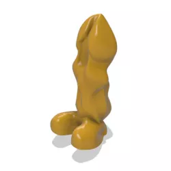 LEAN PYTHON - PYTHON SHAPED DILDO 3D PRINTABLE, NO SUPPORT REQUIRED, FLAT BOTTOM, DIGITAL STL FILE