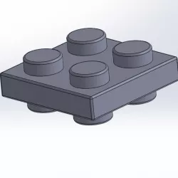 Lego double plate 2x2