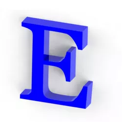 Letter E
