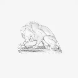 Lion and Serpent at The Louvre, Paris