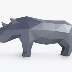 Low Poly Rhinoceros
