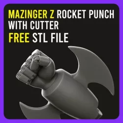▷ Mazinger Z Rocket Punch with Cutter 【 KEYCHAIN 】