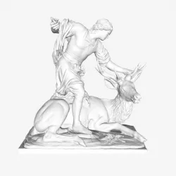 Meleager Killing a Deer at The Louvre, Paris