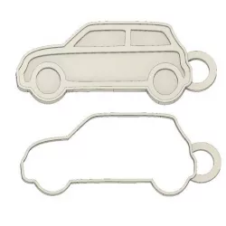 MINI COOPER 2 PIECE KEY RINGS