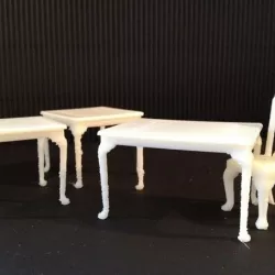 Miniature Queen Anne Dining Tables