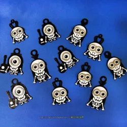 Minions Keychain / Magnets - Skull / Skeleton Version