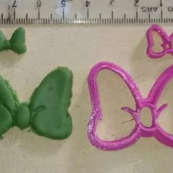 Minnie Mouse Bow Cookie cutter mold, Moño de minnie mouse Cortante