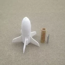 Model Rocket with Firecracker Payload