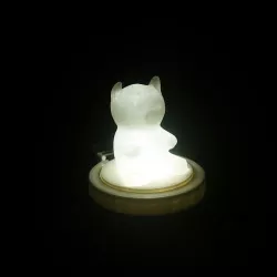 Model stand with light