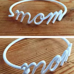 Mom Wire Bracelet (Mother's Day)