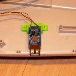 Mount for USB buck converter module