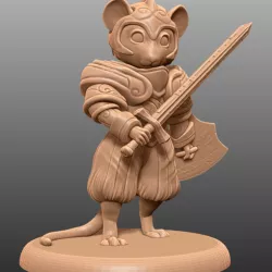 Mouse Knight - Tabletop Miniature