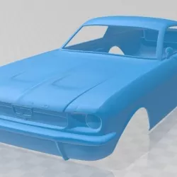 Mustang Fastback 1967 Printable Body Car