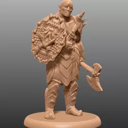 Orc Barbarian - Tabletop Miniature